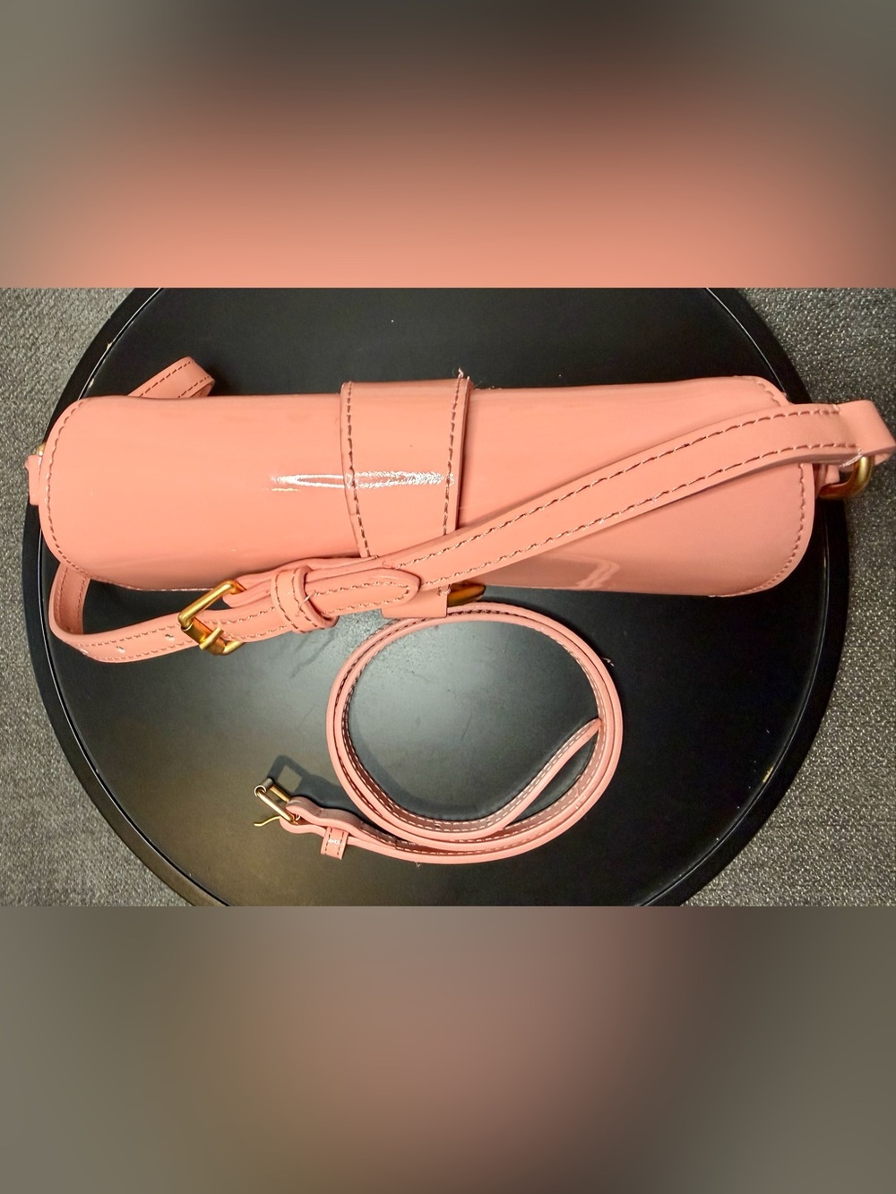 Dooney & Bourke Pink Patent Leather Kyra Shoulder Bag - Picture 4 of 10
